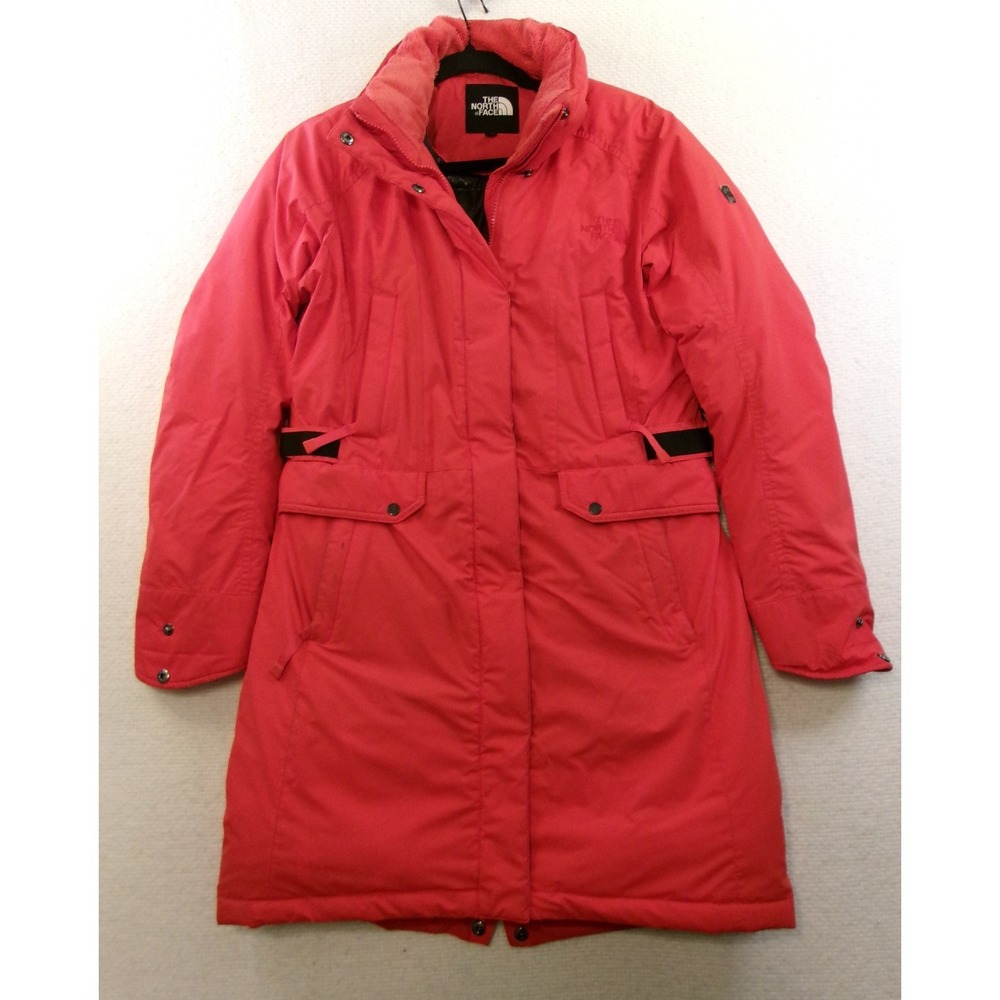 The North Face Puffer Parka Women Size 40 Pink ProHeat Down Long Jacket
